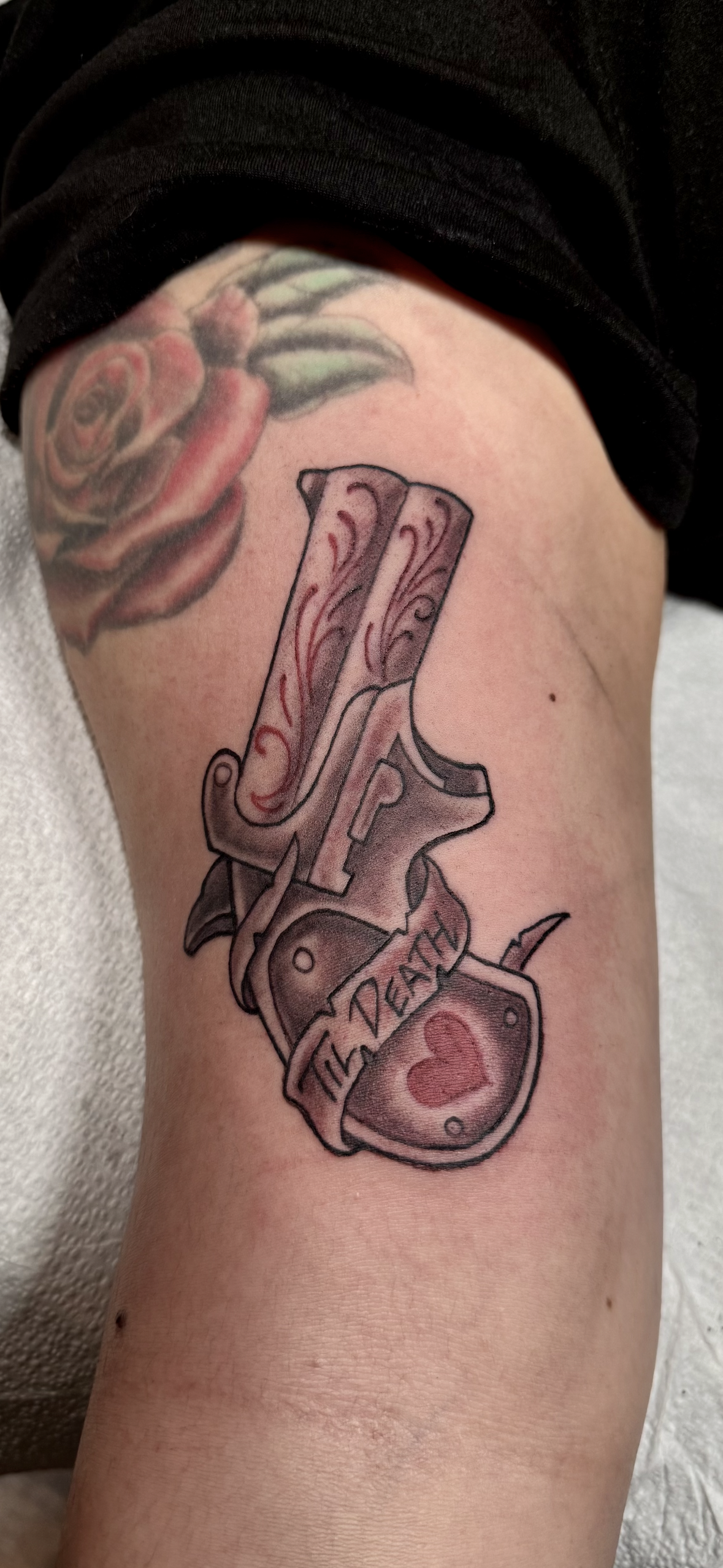 Rabid hyena black and white tattoo available during Flash Tattoo events at Highmark Tattoo in Lynnwood, WA